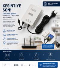 INOX-UP2 2AMPER UPS LİTYUM BATARYALI ADAPTÖR